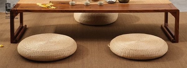 ALZIRA® Upholstered Pouffe | Rustic Design | Comfortable & Relaxing | $$ - Image 3