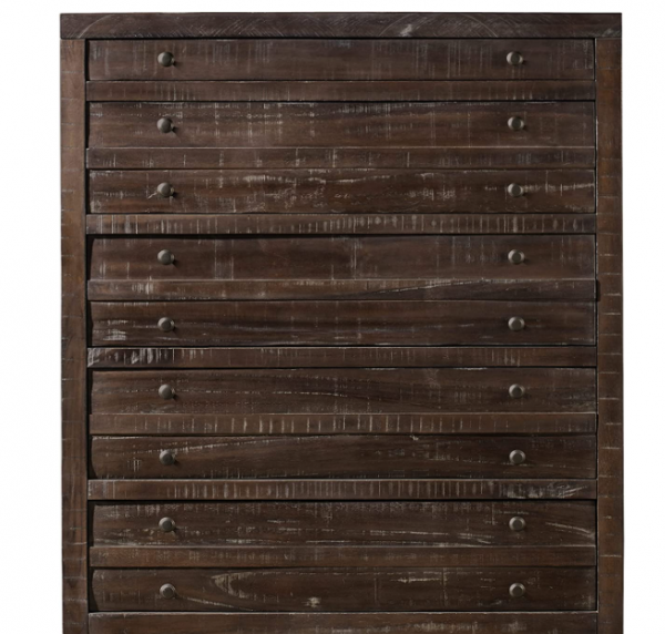 Modus Furniture Townsend Solid Wood 5-Drawer Chest, Java