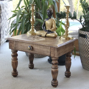 Bungalow Rose® Dubhlainn 20'' Tall Solid Wood End Table