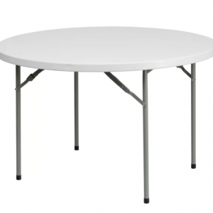 Flash Furniture® 48" Round Granite White Plastic Event and Party Folding Table